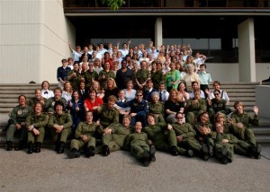 SU2005-0265 Group photo taken at the University of Ottawa of the Canadian Women in Aviation Biennial conference. The conference was held from June 2, until June 4 2005 with women attending from all over North American and other countries.